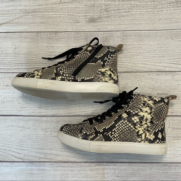 Matisse Entice Snakeskin Leather Sneaker - Picture 3 of 8